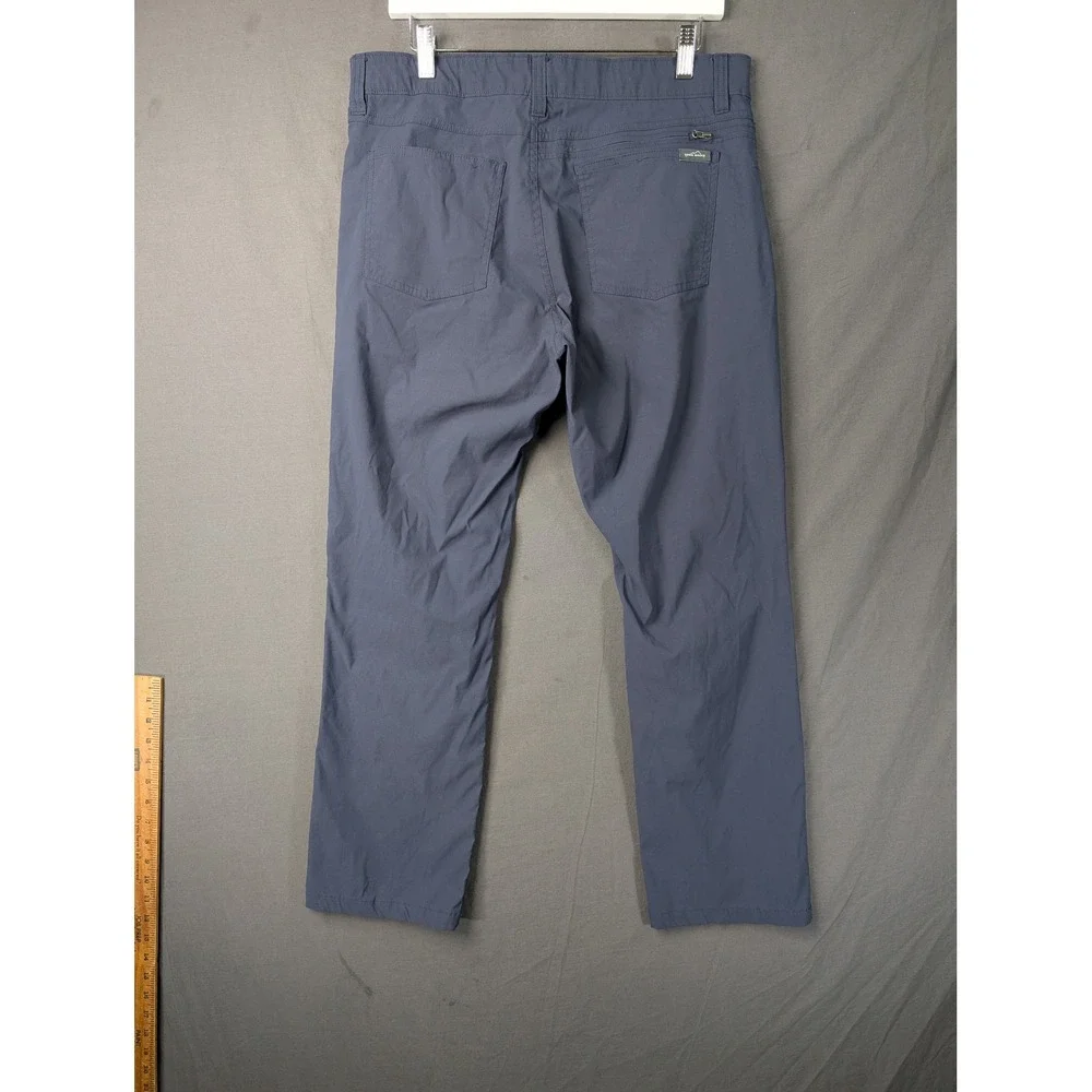 Eddie Bauer Mens Horizon Guide Chino Pants 34x30 Gray Blue Hiking Outdoor